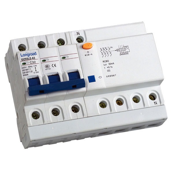 DZ55LE-63 Residual Current Operated Circuit Breaker